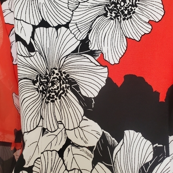 Per Seption Concept Blouse Black, White & Red Office Career Work (S) - Picture 8 of 12